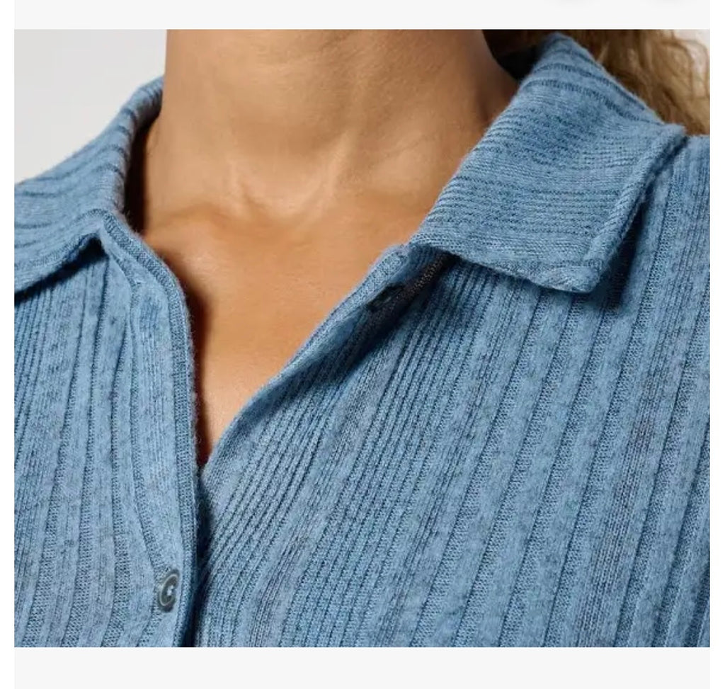 Cuddl Duds Petite Comfort Rib 2-Piece Lounge Set