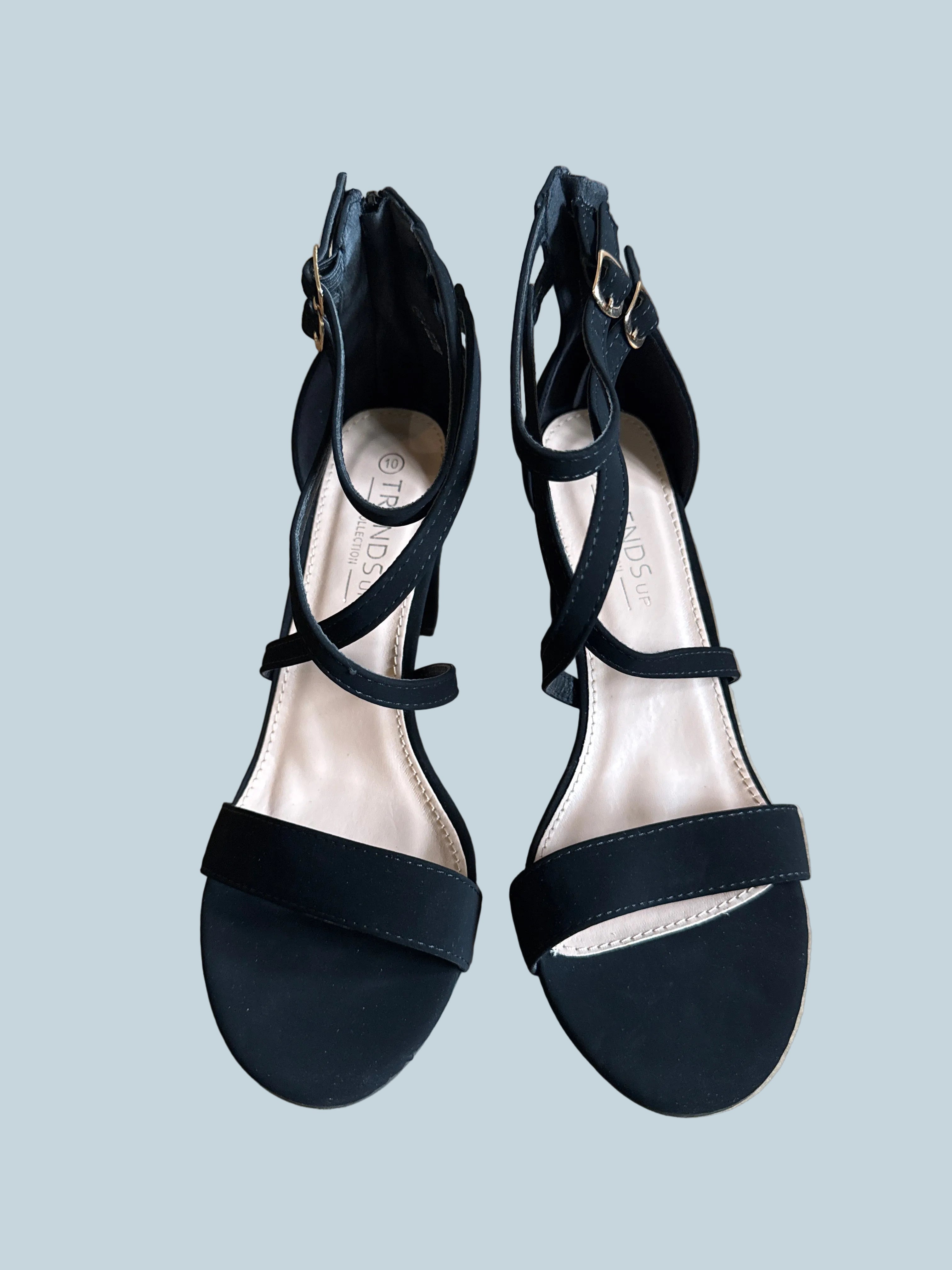 Trends. Women Heeled Sandals. Like New. Size 10