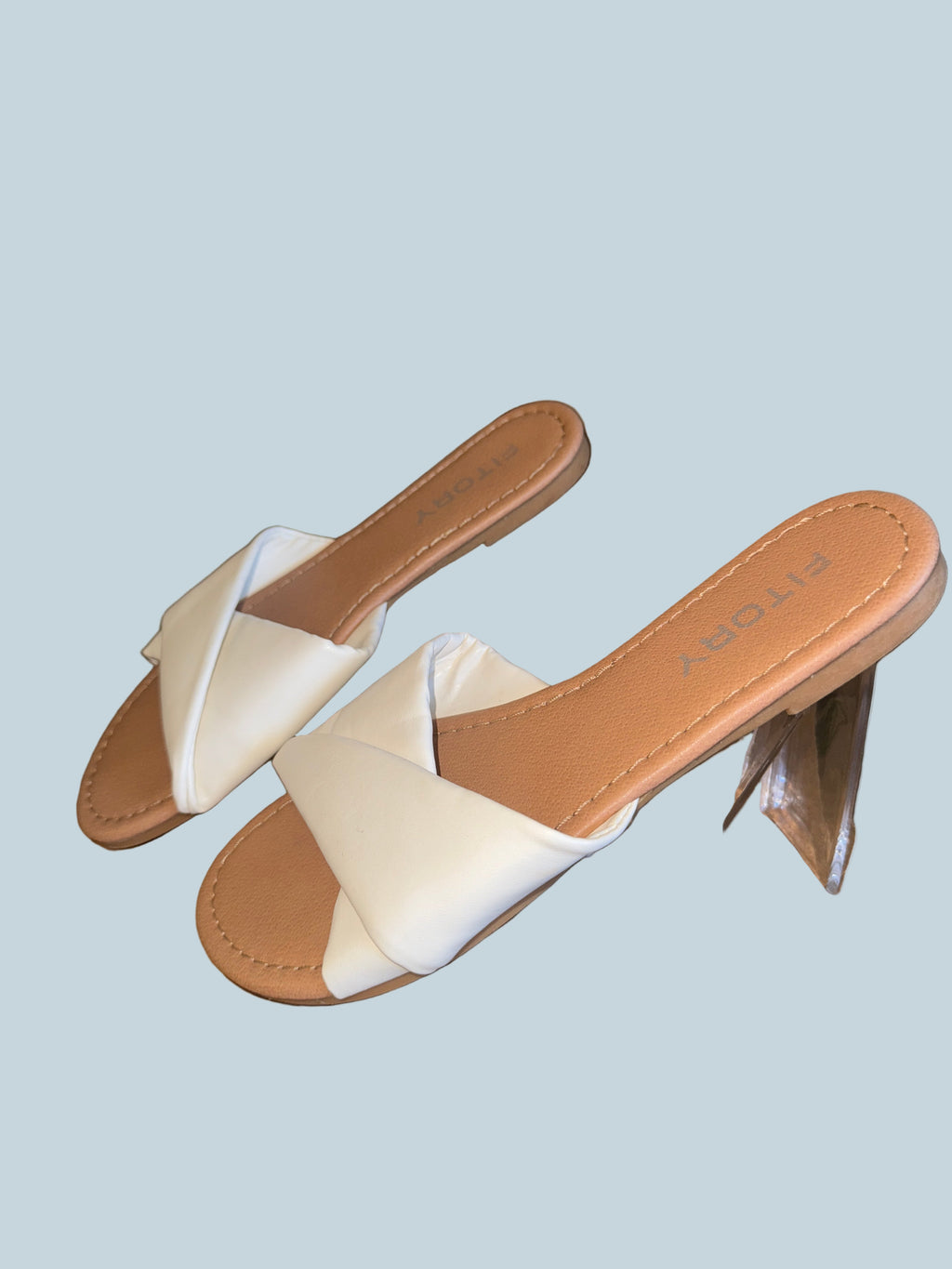 Fitory Women Slide Shoe Sandals Flat. Second hand. Size 6