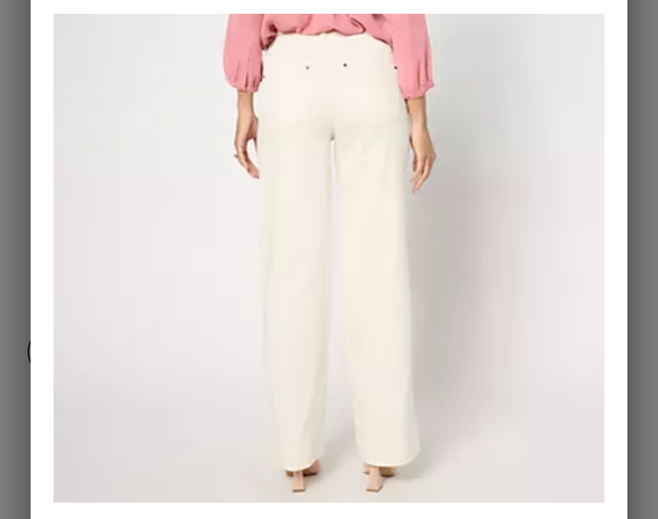 Belle by Kim Gravel Tall TripleLuxe Twill Dressy Trouser Jean. Seed/Tall 8