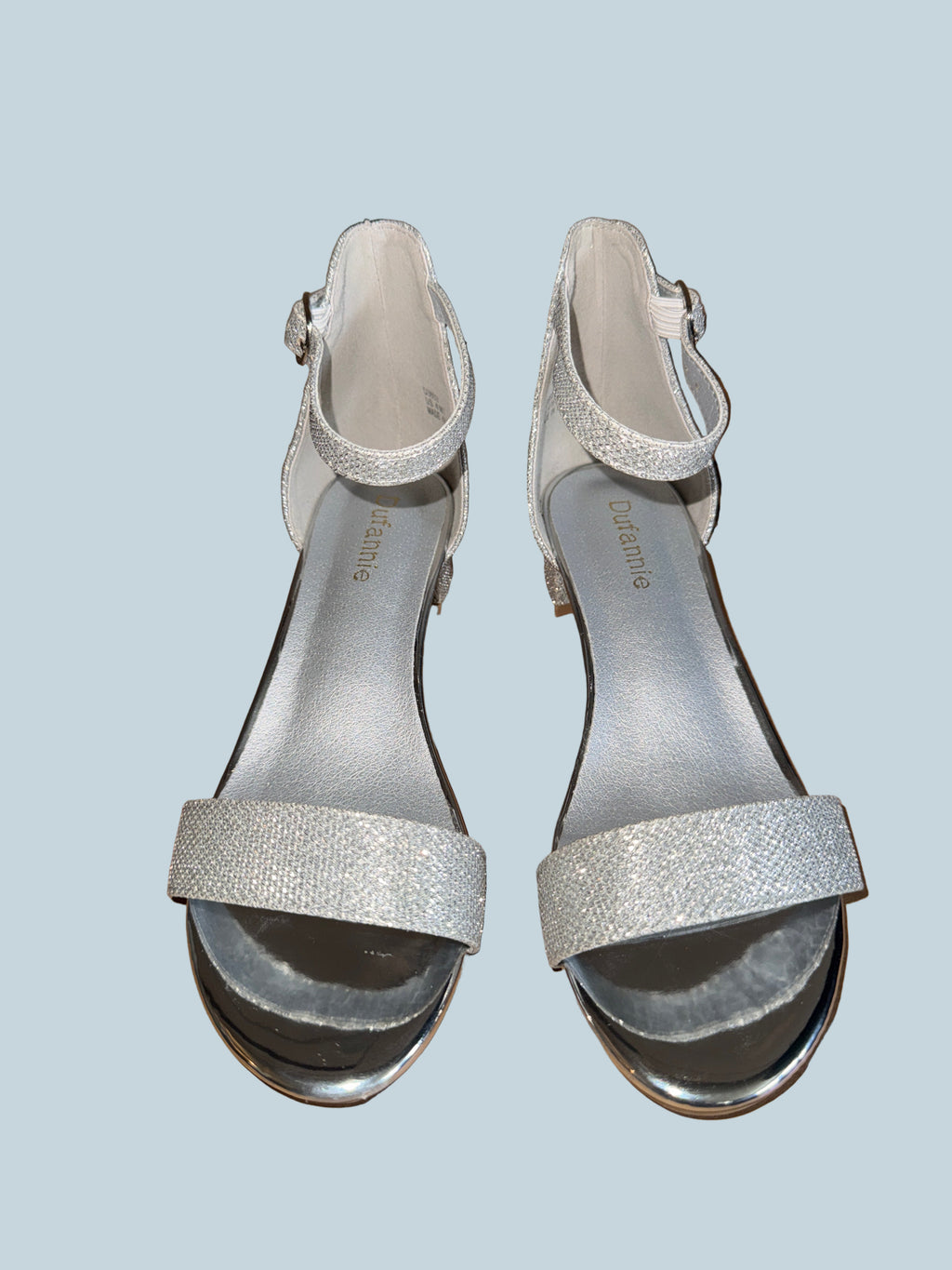 Dianne Kids Girls Glitter Dress Shoe Sandals. Like New. Size 4