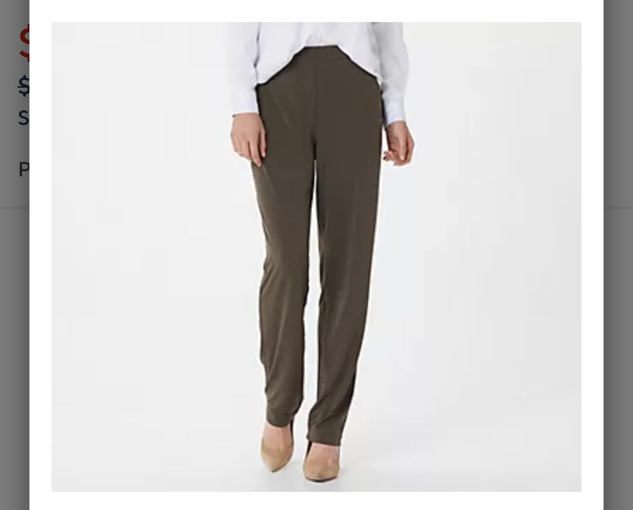 Susan Graver Regular Liquid Knit Straight-Leg Pants