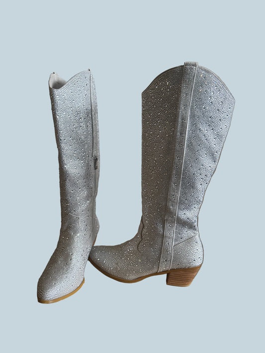 Women Knee High Cowboy boots. Like New. Size 11