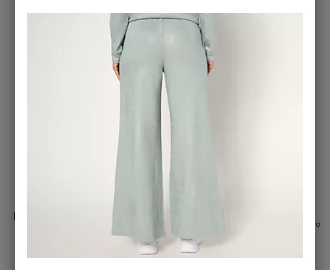 Peace Love World Regular French Terry Pull-On Monica Pant. Black, Large.