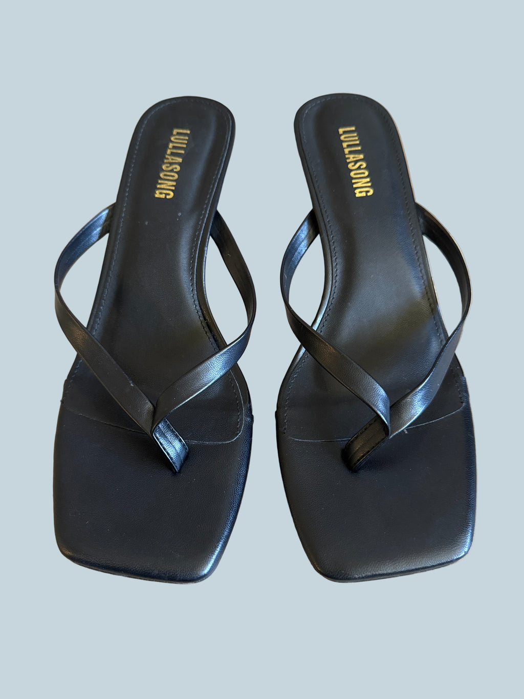 Lullasong Women Kitten-heeled Slide sandals. Like New. Size 9.5