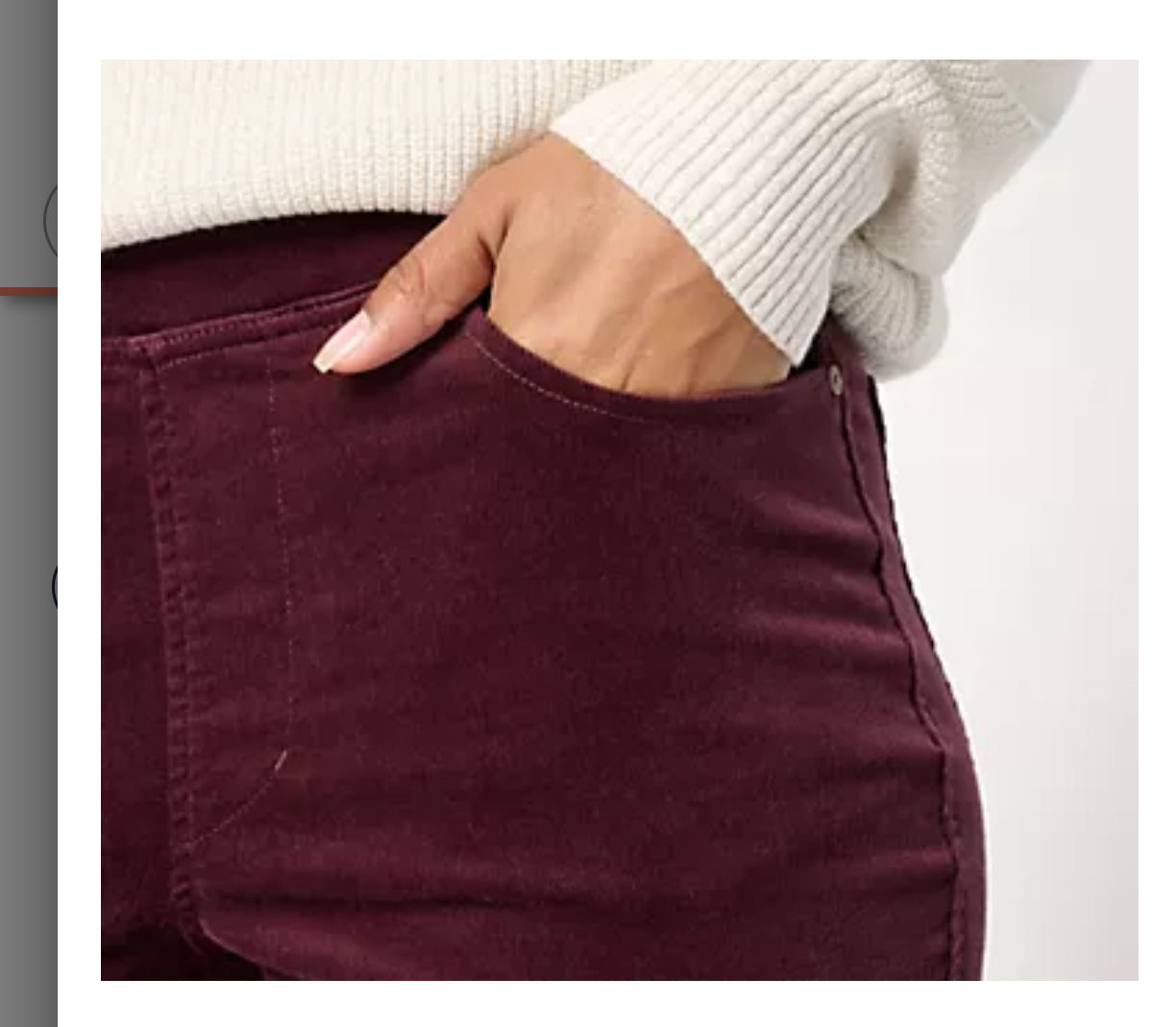 Belle by Kim Gravel Regular TripleLuxe Corduroy Boot Cut Pant. Seed/Regular 14