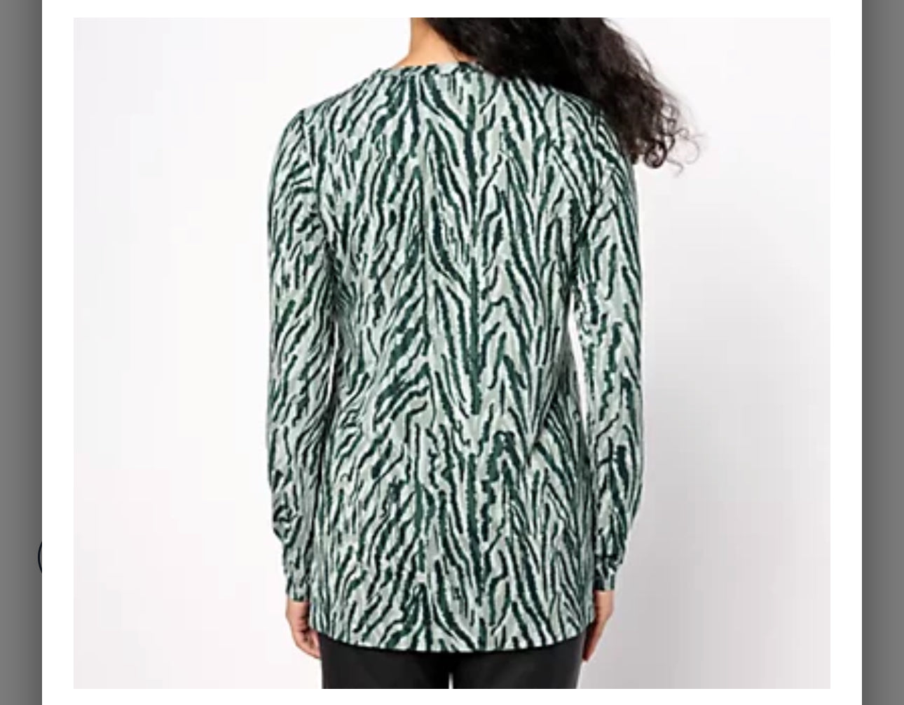 Belle by Kim Gravel Rayon Spandex Animal Instincts Top. Fired Brick/Large