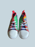 Sesame Street high-top Kids Boys Canvas Shoea. Secondhand. Toddler Size 8