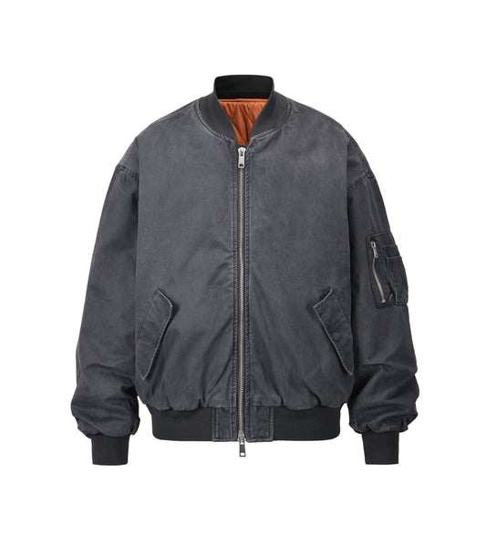 VINTAGE BOMBER JACKET MA1 [BLACK]