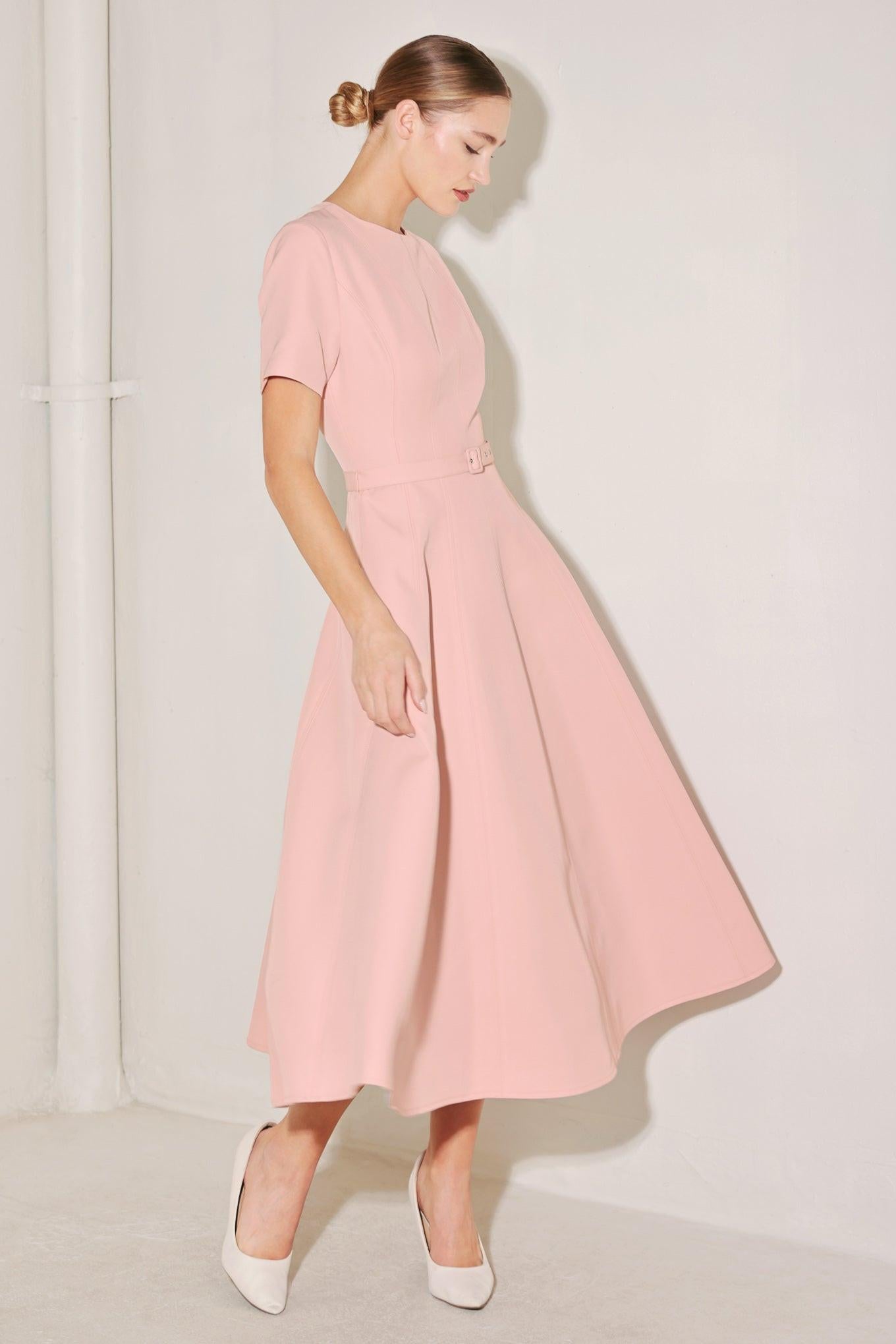 SPRING ICON WOVEN MIDI DRESS