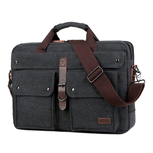 Men's Canvas Messenger Bag – Professional Laptop Carry