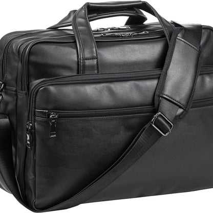 Men's Vegan Leather Messenger Bag – Modern Work Carry