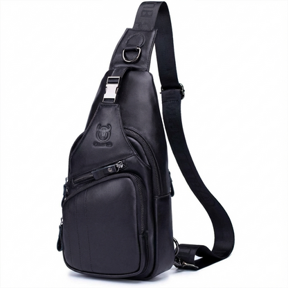 Men's Genuine Leather Sling Bag – Refined Daily Carry