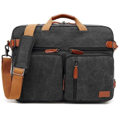 Men's Canvas Messenger Bag – Convertible Work Carry