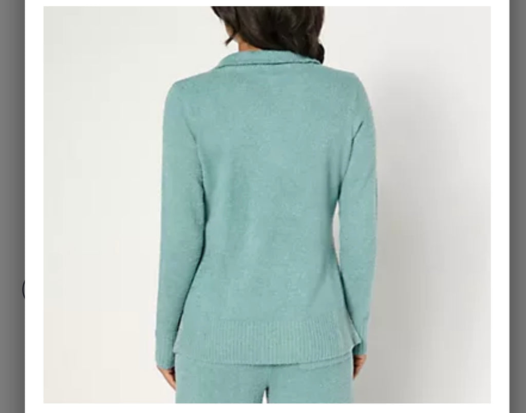 Isaac Mizrahi Live! Apres Cozy Eyelash Yarn Pullover. Size Medium