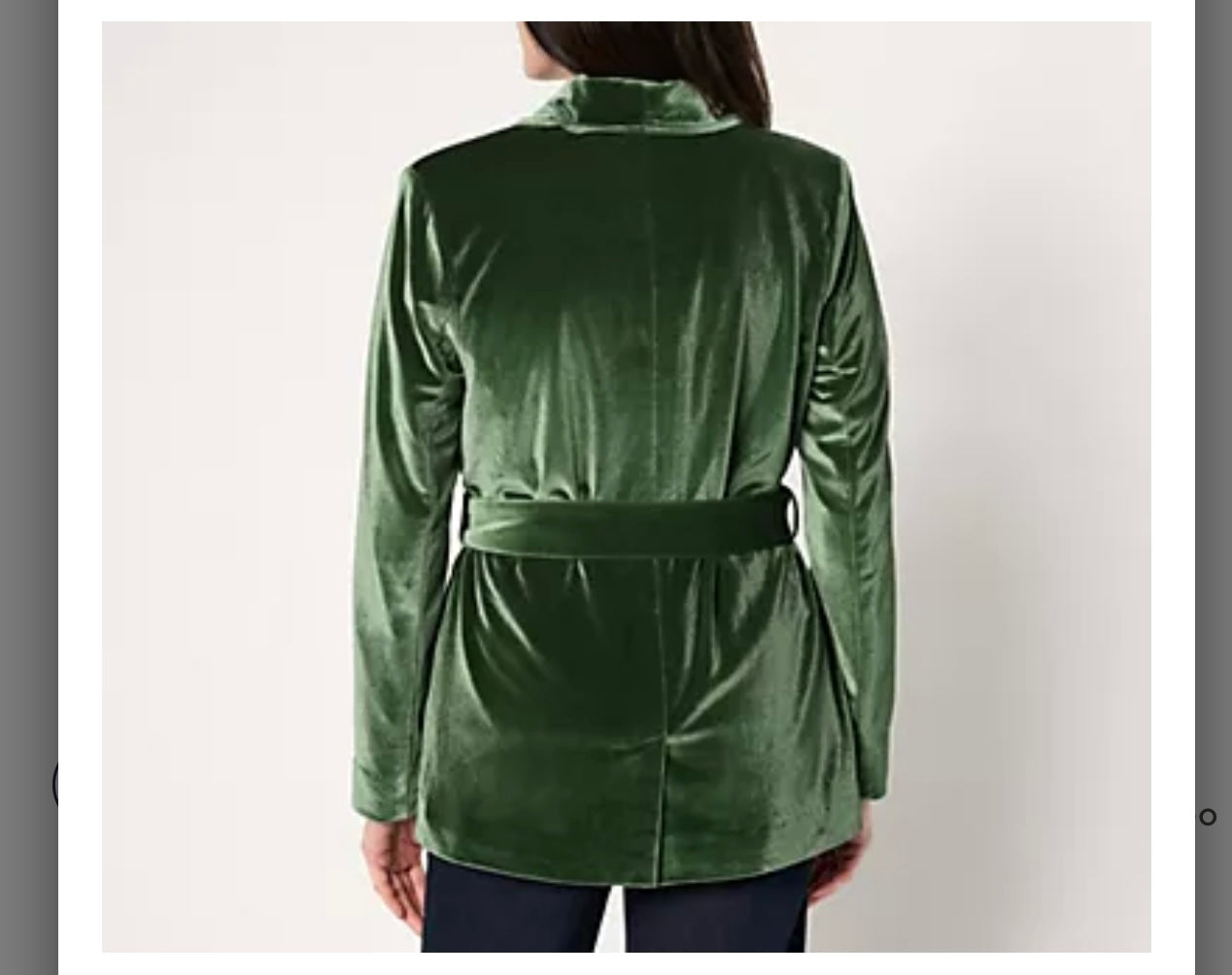 BEAUTIFUL by Lawrence Zarian The Sharon Self-Belted Velvet Blazer. Size 2XLarge