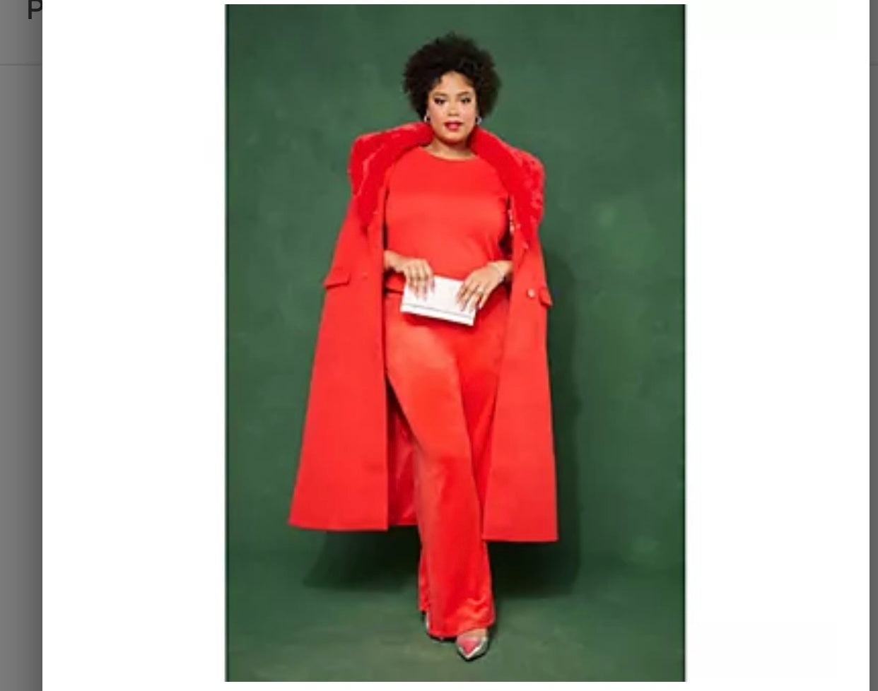 by Stacy London Faux Wool Coat with Addable Faux Fur Collar. Size Medium