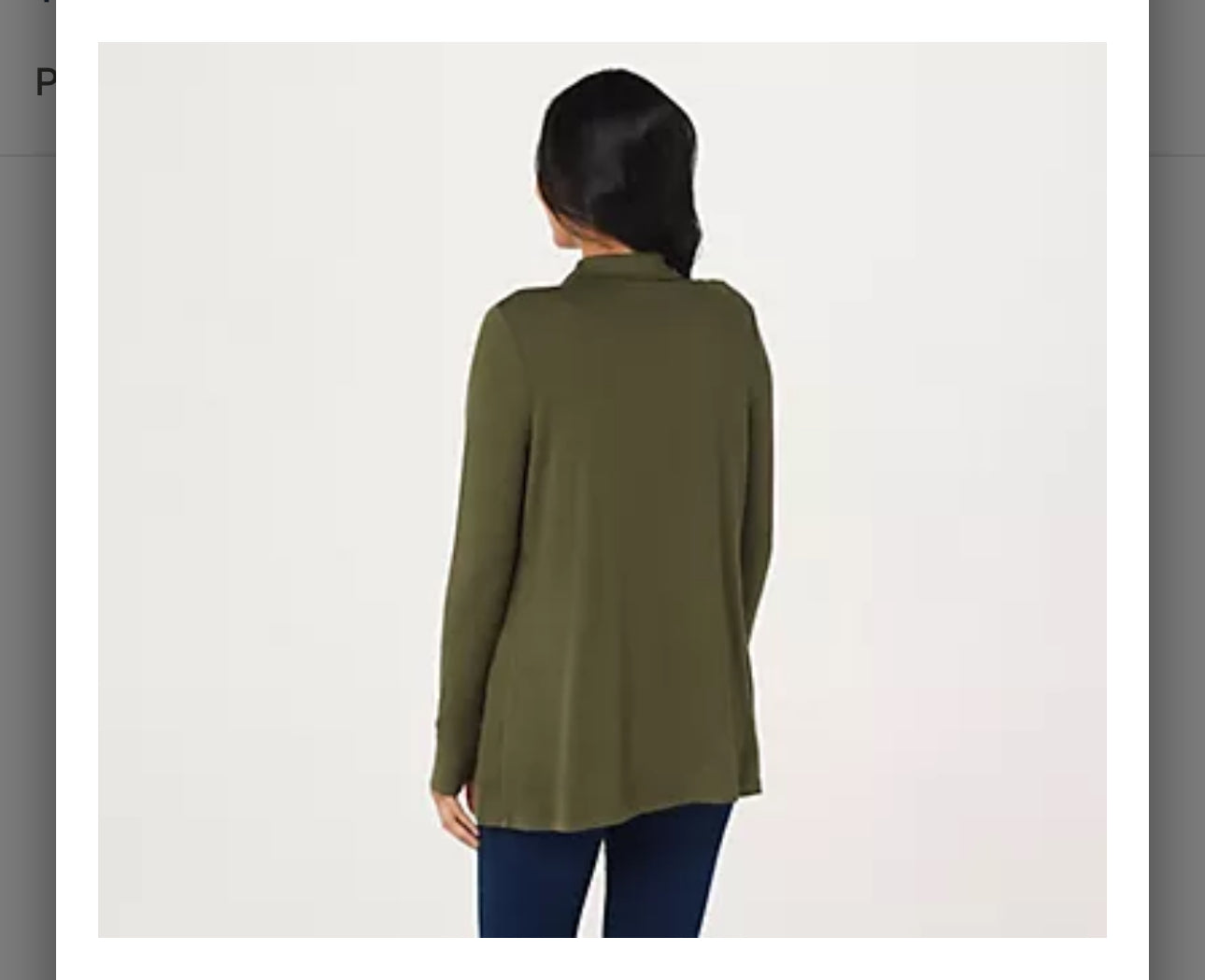 Susan Graver Weekend Jersey Knit Crossover Cardigan