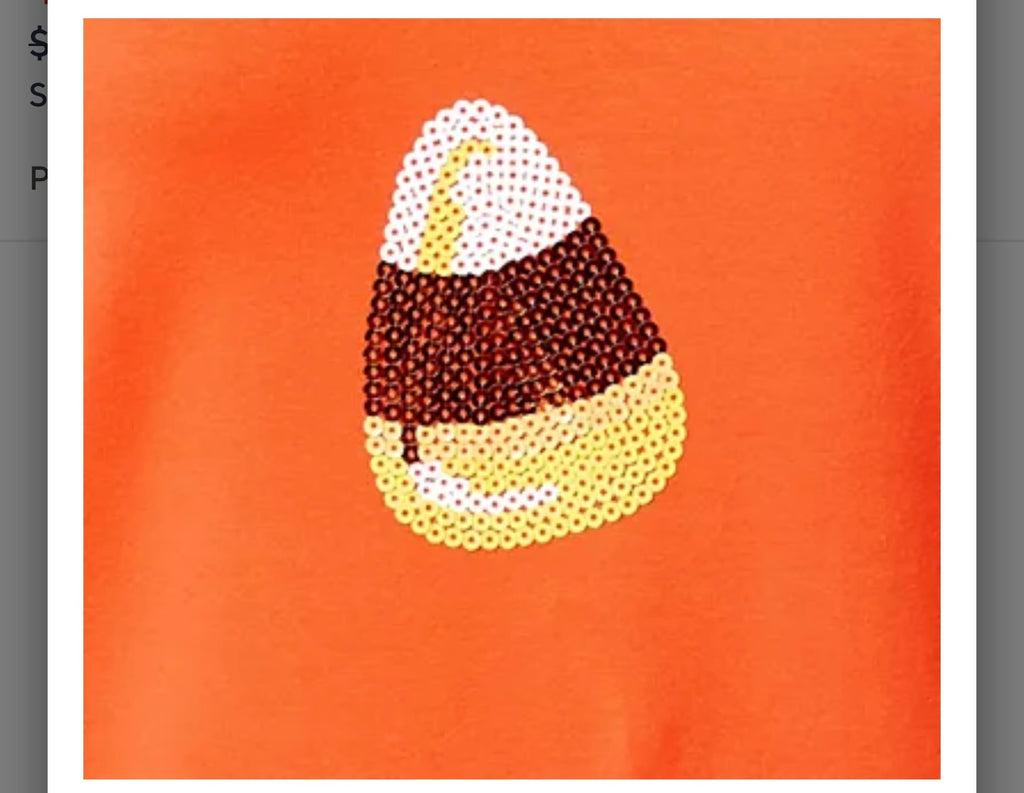 Quacker Factory Kisses of Autumn Sequin French Terry Top. Size Large