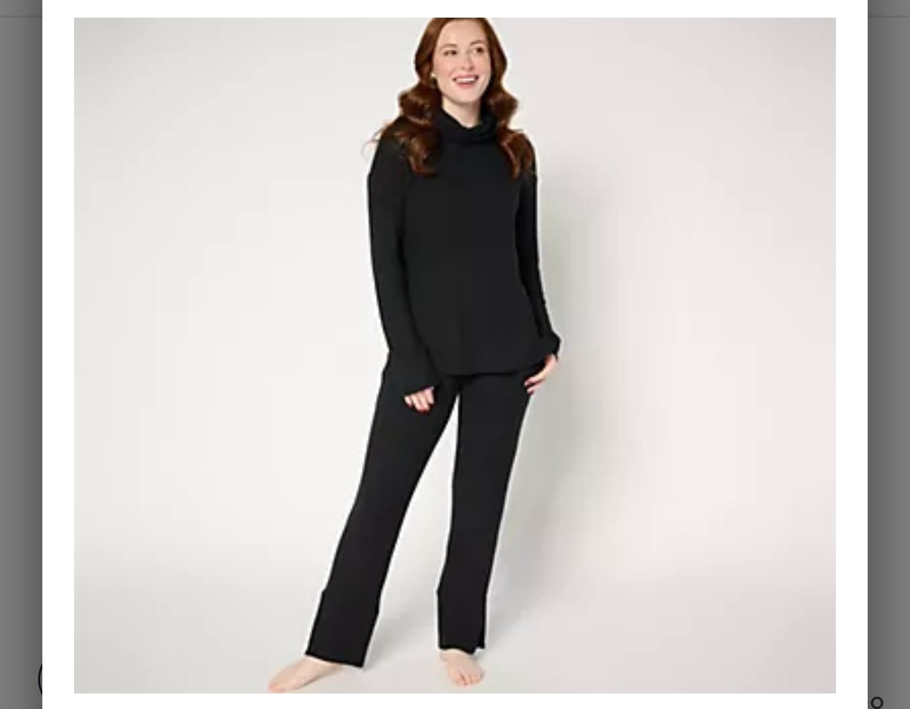 MUK LUKS Petite Cable Knit Extreme Comfort Lounge Set