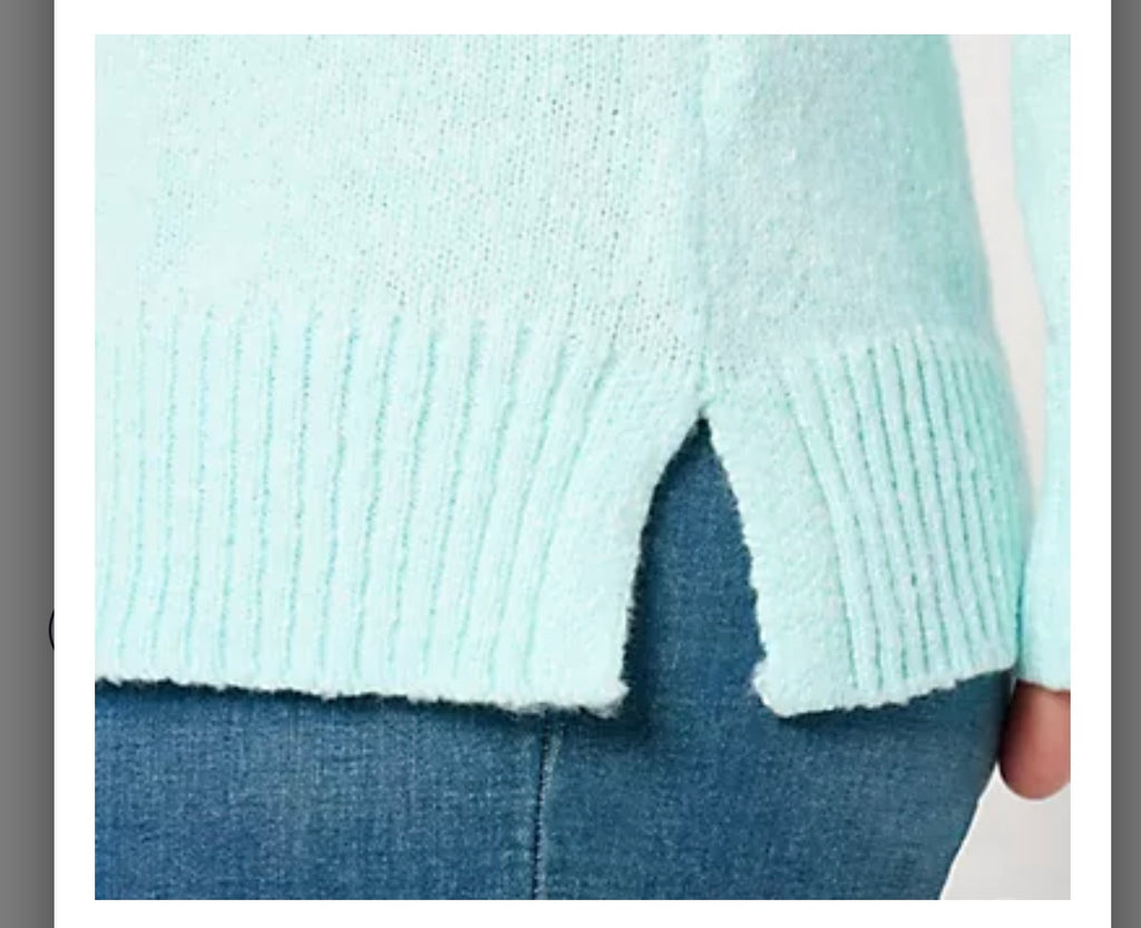 Jingle Belles by Kim Gravel Let's Get Cozy Lurex Holiday Sweater. Size Large