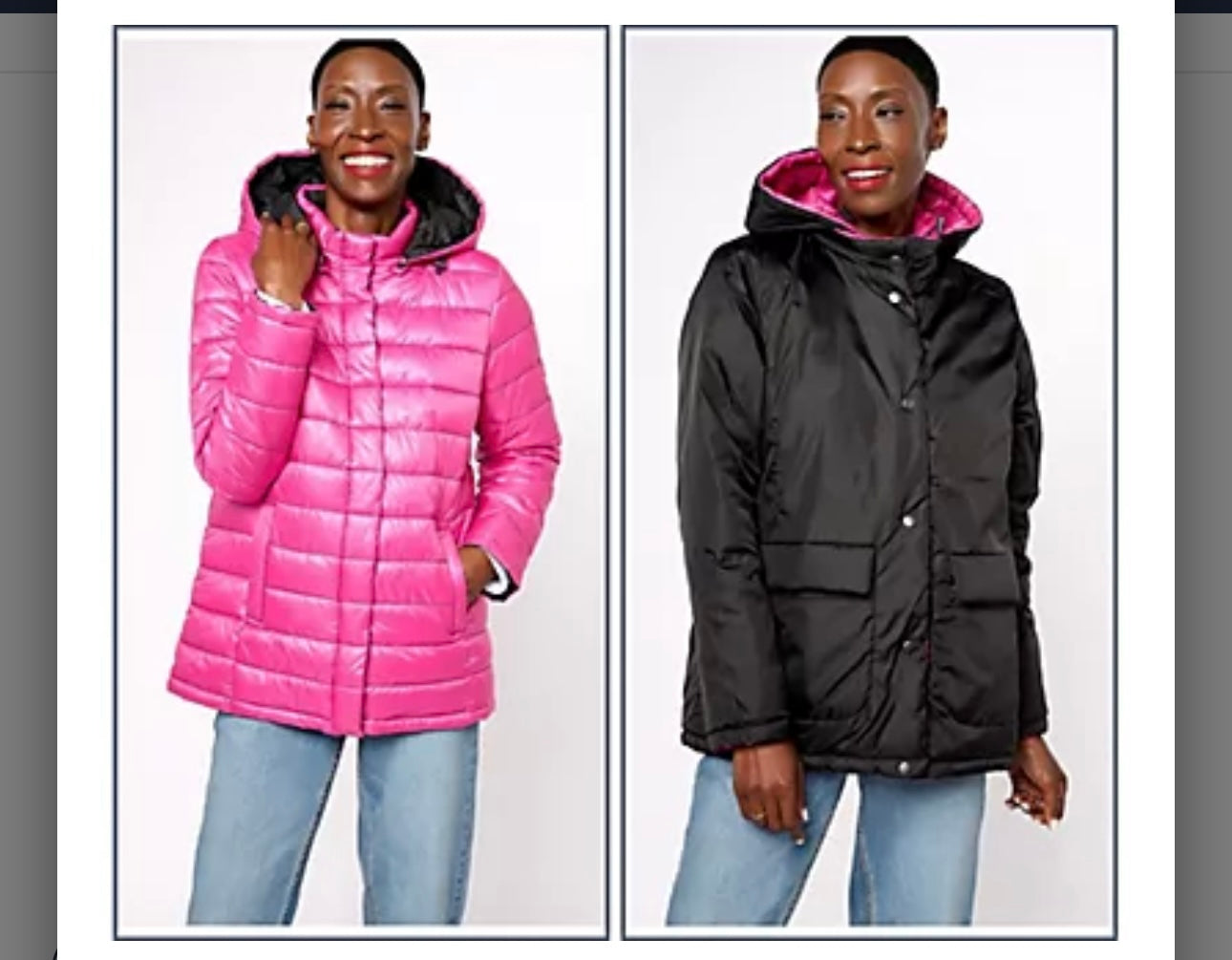 Belle by Kim Gravel Reversibelle Quilted Jacket. Size Medium