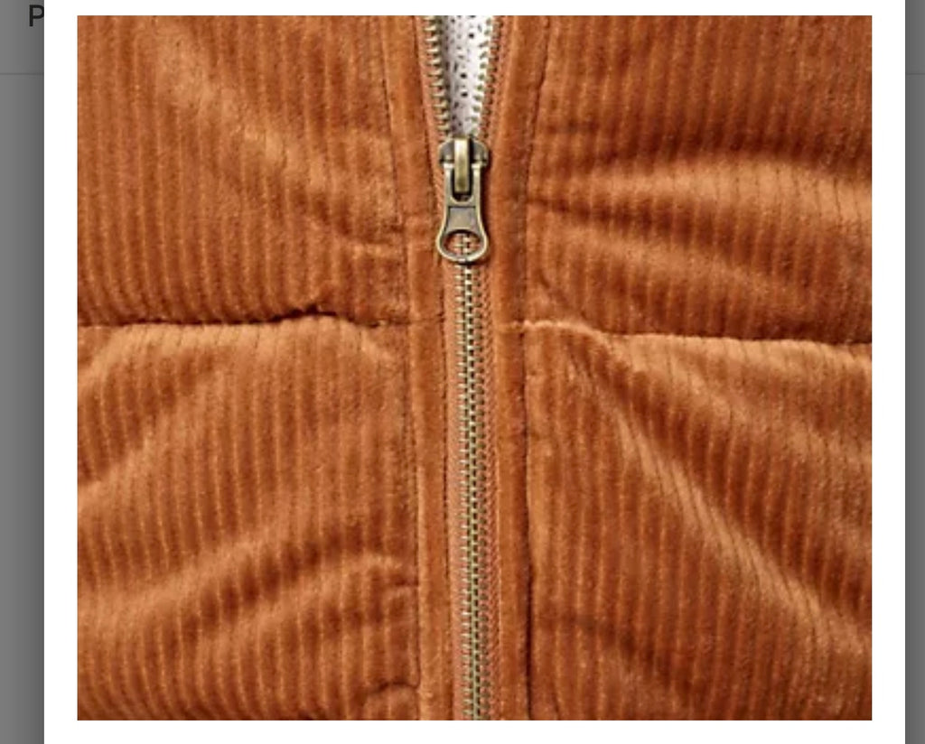 Susan Graver Weekend Lightly Quilted Knit Corduroy Hooded Vest