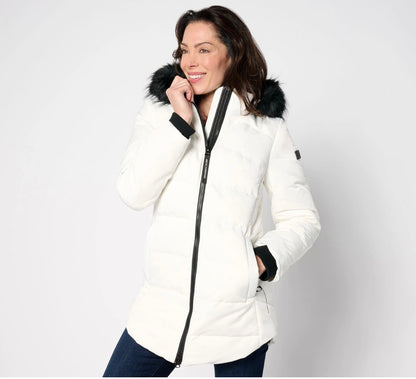 Arctic Expedition Curved Hem Down Parka with. Size XLarge