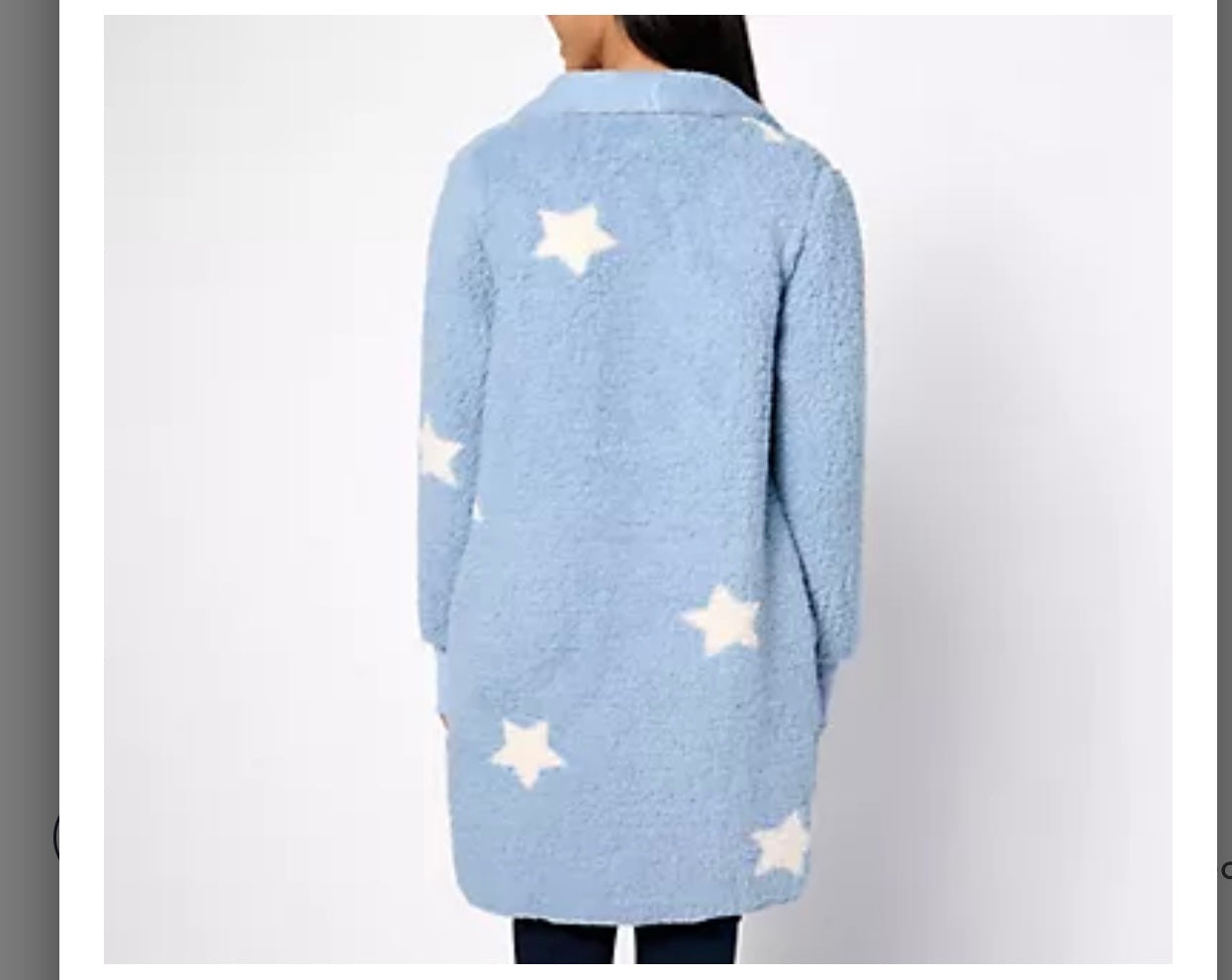 Bumblebella by Jill Martin Regular Sherpa Cascading Cardigan. Petite 2XLarge