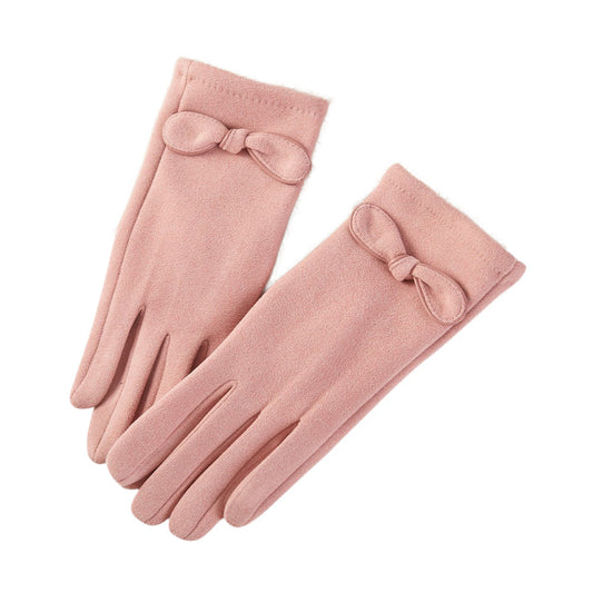 Knot Bow Accent Smart Touch Gloves