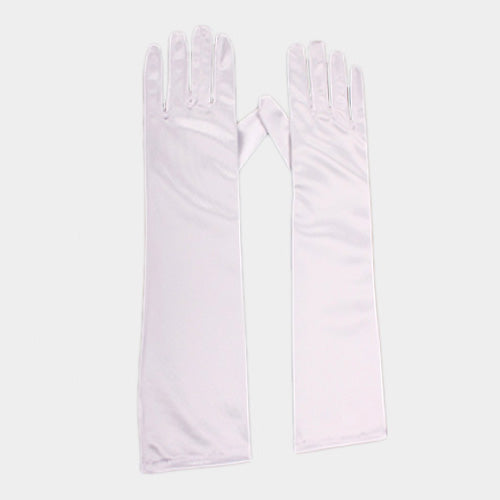 Dressy Satin Long Wedding Gloves