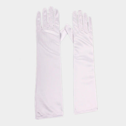 Dressy Satin Long Wedding Gloves