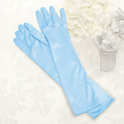 Dressy satin gloves