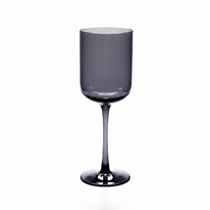 Smoky stemmed Wine Glass - Set of 4