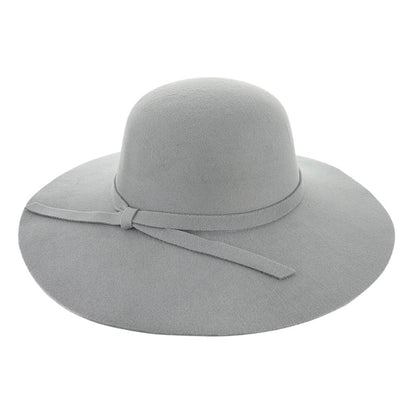 Ribbon Band Pointed Solid Panama Hat
