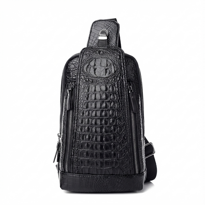 Men's Croc-Embossed Vegan Leather Sling – Refined Daily Carry
