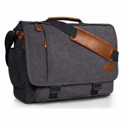 Men's Canvas Messenger Bag – Large Format Commuter Carry