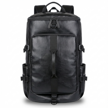 Men's Vegan Leather Duffel Bag – Convertible 40L Travel
