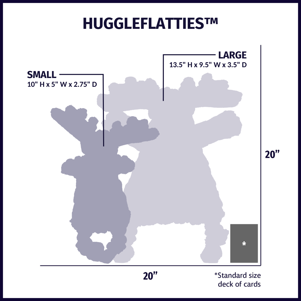 Woodland HuggleFlatties™ Assorted Durable Plush Dog Toys (3pk)