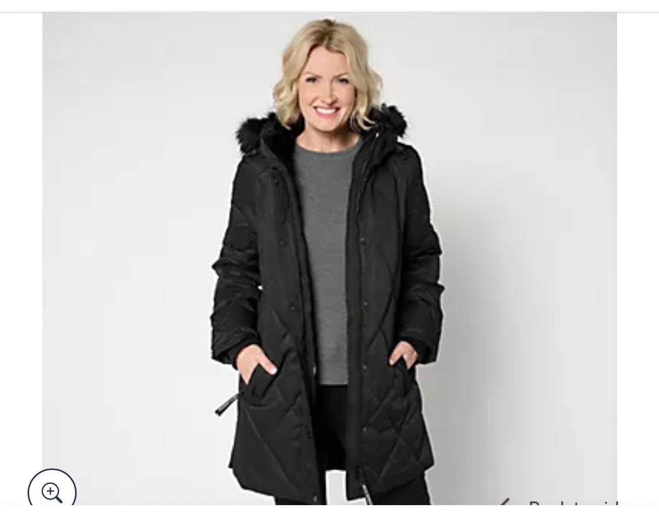 Arctic Expedition Diamond Quilted Parka with. Size Medium