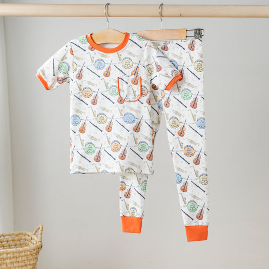 Jazz Festin' Organic Cotton Pajama Set