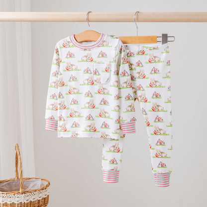 Mascot Mania in Arkansas Organic Cotton Kids Pajamas