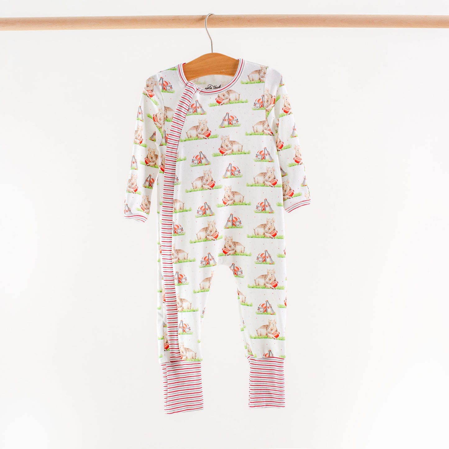 Mascot Mania in Arkansas Organic Cotton Kids Pajamas