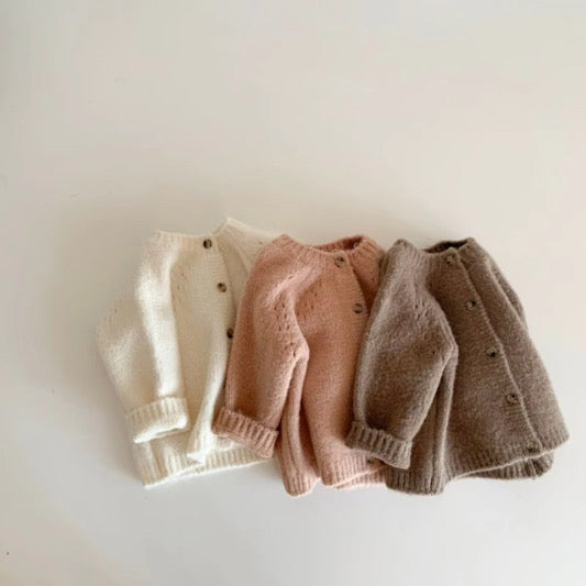 Premium Kids' Organic Cotton Cardigan | Made in Peru
