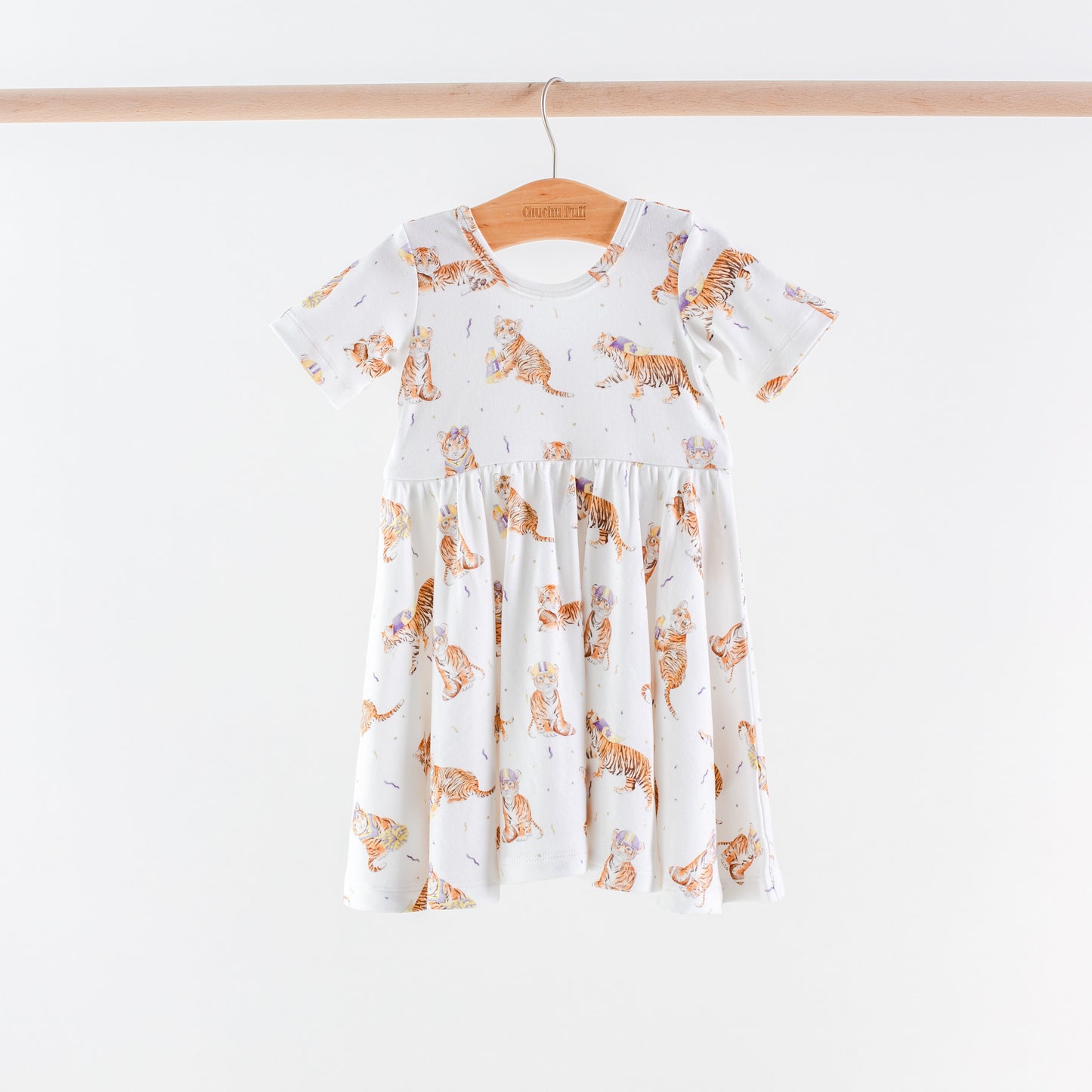 MVC: Louisiana Tigers Organic Cotton Twirl Dress
