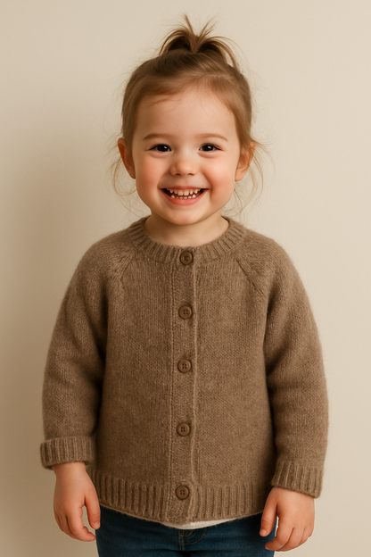 Premium Kids' Organic Cotton Cardigan | Made in Peru