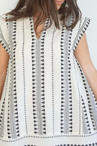 Josie Maxi Dress - Black/Cream