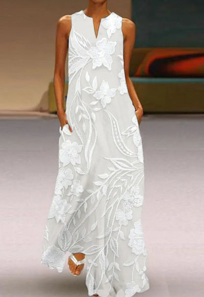 Fashion Painted Print Long Dress For Women