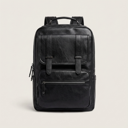 Men's Vegan Leather Backpack – Structured Travel Carry