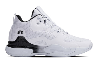 CALTO - Q394 - 3 Inches Taller (White/Black) - Basketball High-Top Sneakers